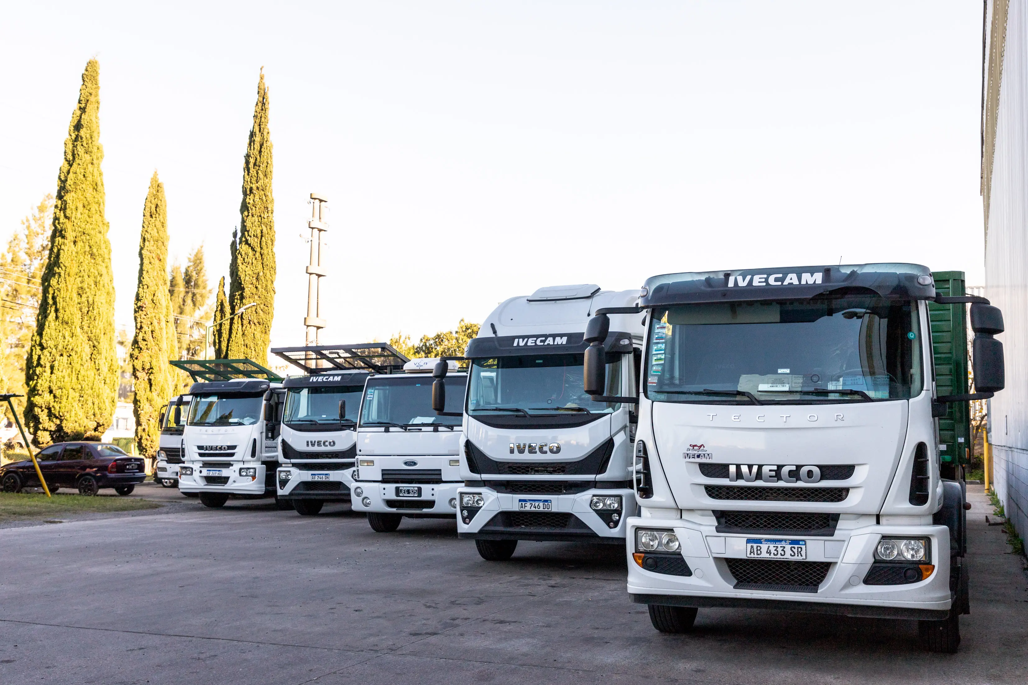 Camiones estacionados